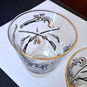 Set of 8 Libby Antique Arms MCM 6oz Rocks Glasses